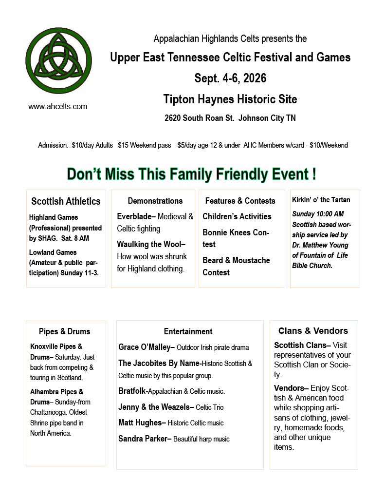 Upper East Tennessee Celtic Festival and Games
