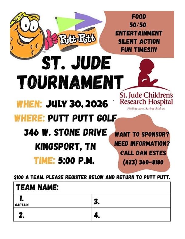 St. Jude Putt Putt Tournament