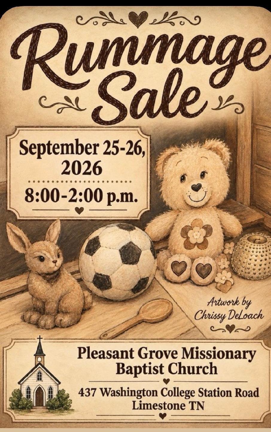 Chuch Yard Sale Flyer
