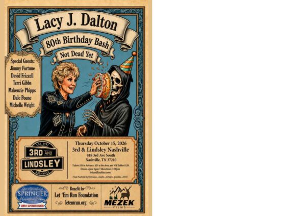 Lacy J. Dalton Birthday Bash Flyer
