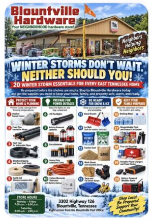 Blountville Hardware Winter Ad